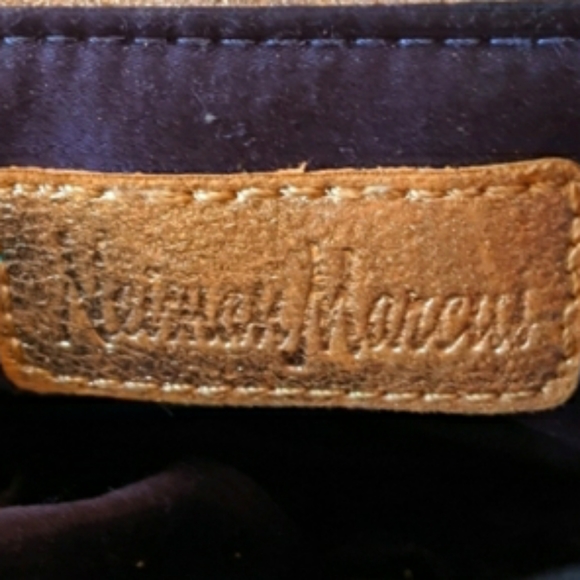 Neiman Marcus Tan Mini Crossbody Bag Clutch - Picture 8 of 10